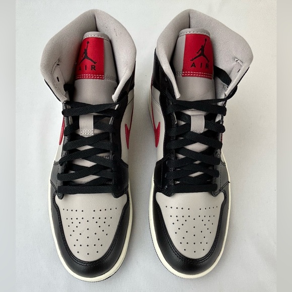 Women’s Nike Air Jordan 1 Mid Black College Grey - Size 9.5W/8M - Brand New - Picture 6 of 8